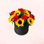 Box de Rosas y Girasoles