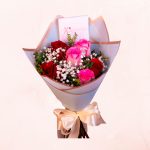 Ramo de 3 Rosas Rojas y 3 Rosadas