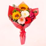 Ramo de 2 Girasoles y 3 Gerberas