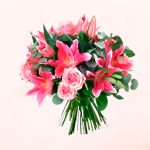 Ramo de Lilium y Rosas Rosadas