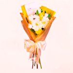 Ramo de 3 Rosas Amarillas y 3 Gerberas