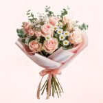 Ramo de 10 Rosas Rosadas pastel