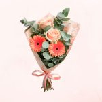 Ramo de 2 Gerberas y 3 Rosas