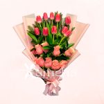 Ramo de 10 Rosas y 10 Tulipanes