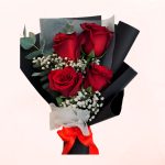 Ramo de 4 Rosas Rojas
