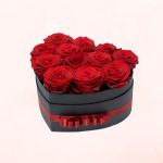 Box Corazon de  Rosas Rojas