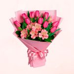 Ramo de Tulipanes y Astromelias