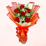 Delicado Ramo de 6 Rosas Rojas