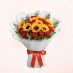 Ramo de Girasoles con Rosas