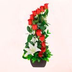 Arrimo de 12 Rosas Rojas