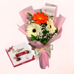 Ramo de Gerberas con bombones Belgian
