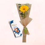 Gerbera y Bombones belgian